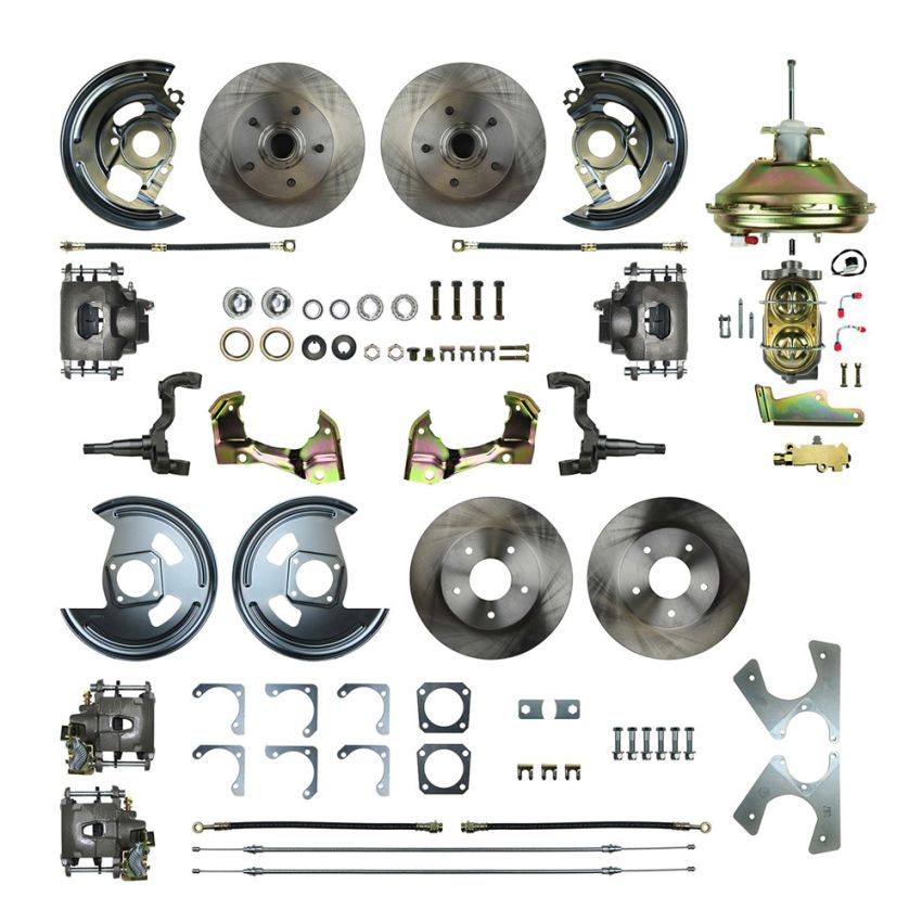 RIGHT STUFF DETAILING RSDAFXDC45C 4 Wheel Disc Brake Conversion Kit