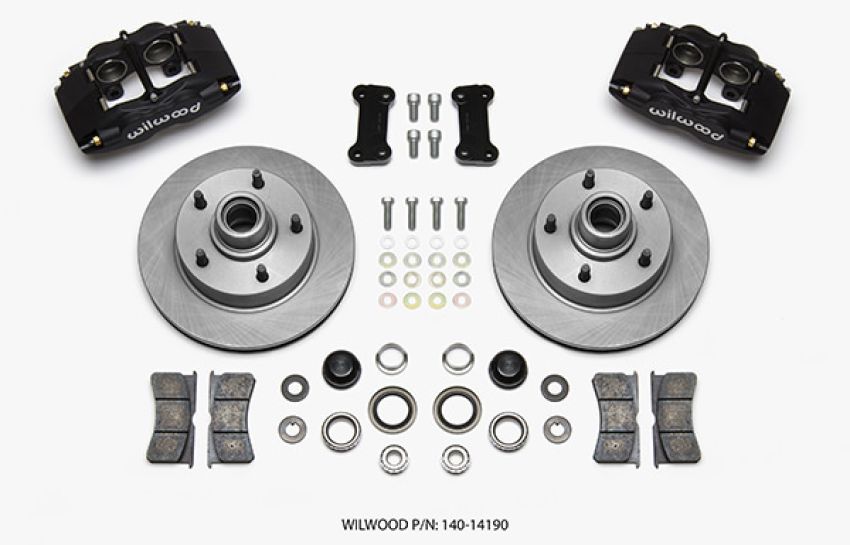 Wilwood 140-14190 Forged Dynalite Front Kit 11.72in 1 PC Rotor&Hub Ford F100 1948-1956