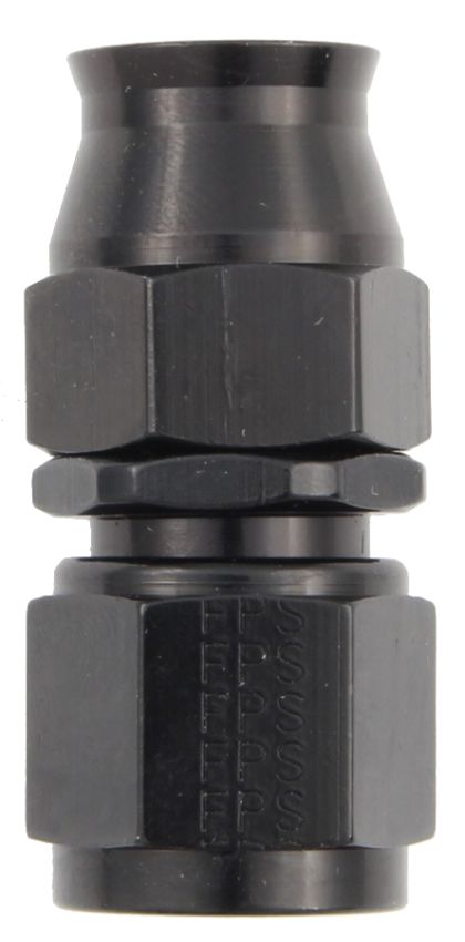 FRAGOLA FRG680108-BL Hose Fitting #8 Straight PTFE Black
