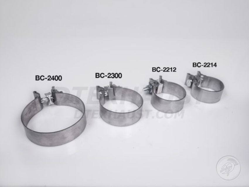 Different Trend 4″ Aluminized 1.25″ Band Clamps BC-2400