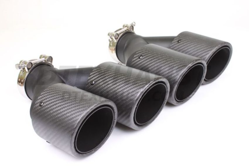 Different Trend 3.5″ Dual Bolt-on Double Wall Angle Carbon Fiber Tip Driver Side BC-25221L