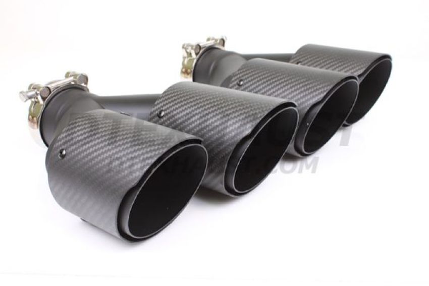 Different Trend 3.5″ Dual Bolt-on Double Wall Slant Carbon Fiber Tip Driver Side BC-25223L