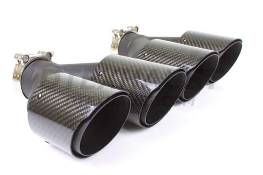 Different Trend 3.5″ Dual Bolt-on Double Wall Slant Glossy Carbon Fiber Tip Driv BC-25224L