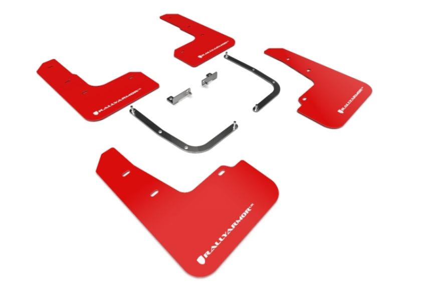 Rally Armor MF58-UR-RD/WH Red Mud Flap/White Logo