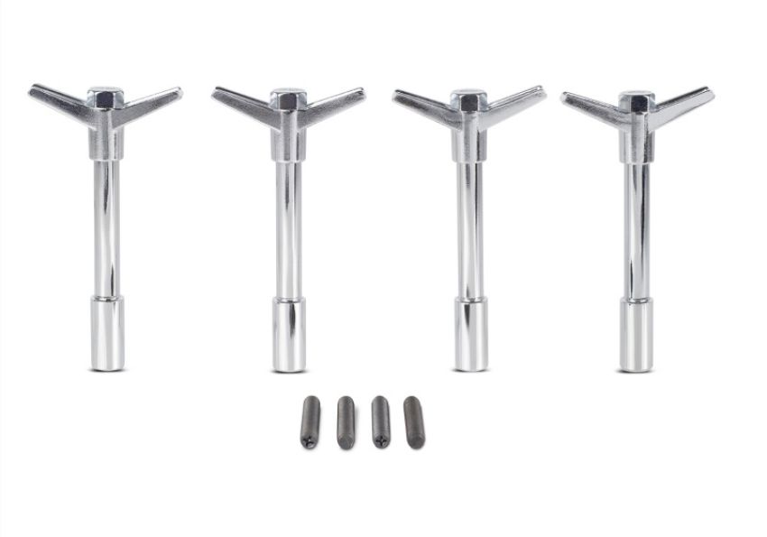 FORD FRD302-325 Valve Cove Bolt Kit 4pk Chrome w/Ford Logo