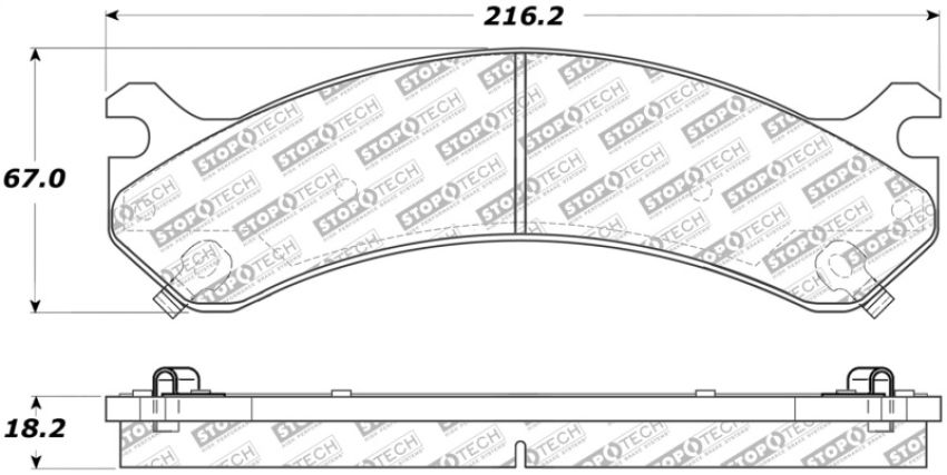 Stoptech 305.07840 Street Select Brake Pads - Front/Rear