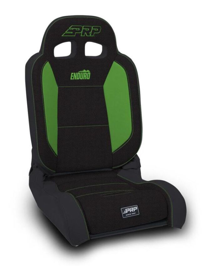 PRP Seats A8701045-50-W PRP EnduroDaily Reclining Suspension Seat - Black/Green Tweed - Passenger