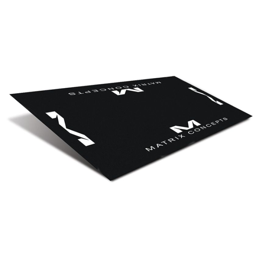 Matrix Concepts R1-107 R1 Rubber 3MM 3 Foot X 6 Foot Floor Mat - Black/White