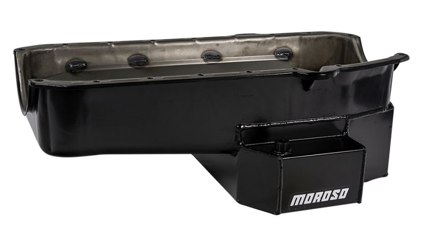 MOROSO MOR21813 SBC RR 7qt Oil Pan w/LH Dipstick Pre-1980