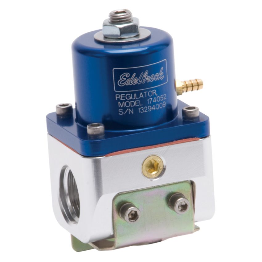 EDELBROCK EDE174052 Fuel Pressure Regulator Bypass Style 180GPH Blue