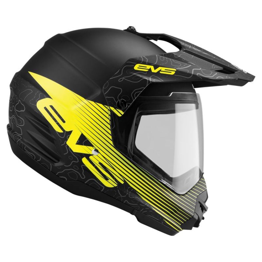 EVS DSHE18VA-BK-M Dual Sport Helmet Venture Arise Matte Black - Medium