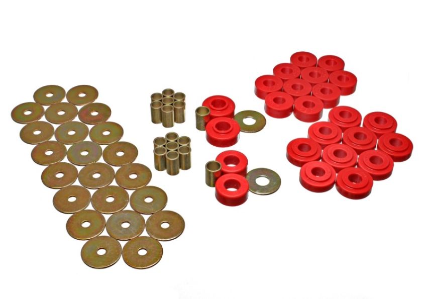 Energy Suspension 3.4128R Gm Body Mount Set - Red