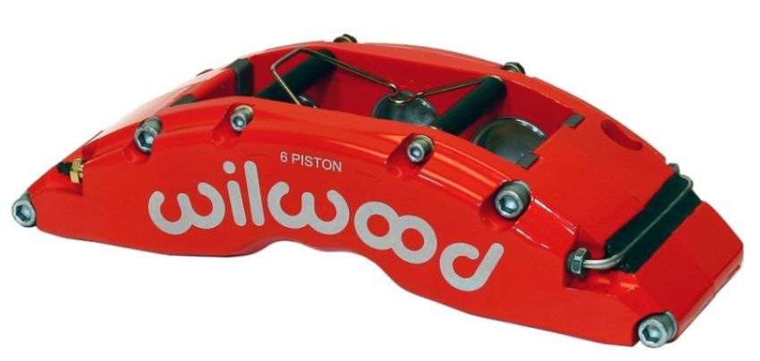 Wilwood 120-14317-RSR Caliper-TC6R-Red 1.75/1.38/1.38in Pistons 1.38in Disc