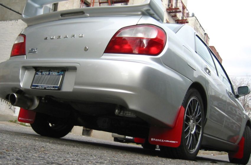 Rally Armor MF1-UR-RD/WH Red Mud Flap/White Logo