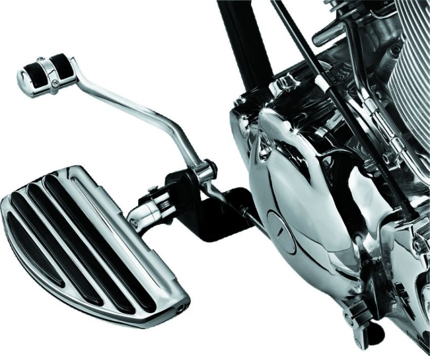 Kuryakyn 7916 ISO Conversion Floorboards For Driver Or Passenger With Splined Bracket Chrome