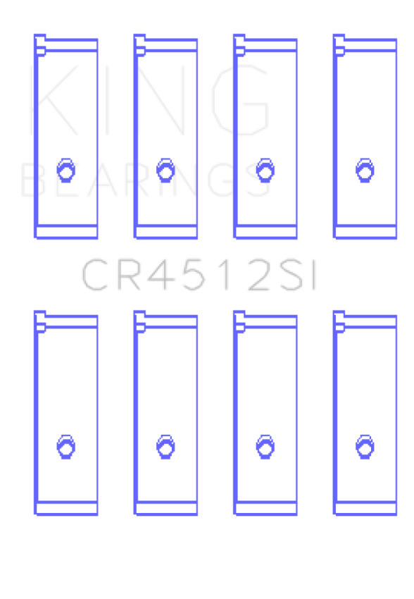King Engine Bearings CR4512SI0.75 Honda D17A1/2 1.7L 16V (Size +0.75mm) Connecting Rod Bearing Set