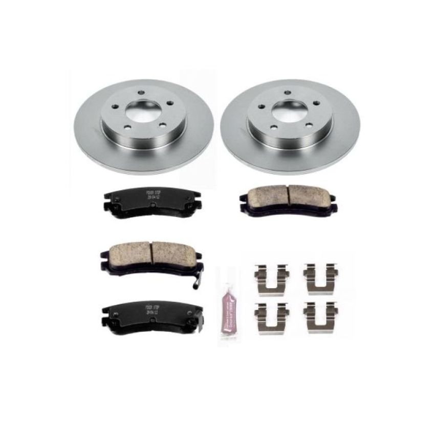PowerStop KOE1526 OE Stock Replacement Low-Dust Ceramic Brake Pad and Rotor Kit