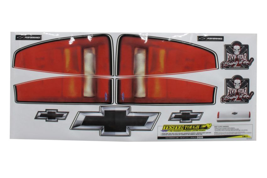 FIVESTAR FIVT230-450-ID Chevy Pkup Taillight Truck Decal Stickers