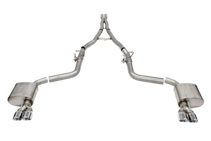 CORSA Performance 21070 Corsa 15-23 Challenger SRT/Hellcat/Demon/Redeye 2.75in Valved CB DR Exit w/ Twin 3.5in Pol Pro Tips