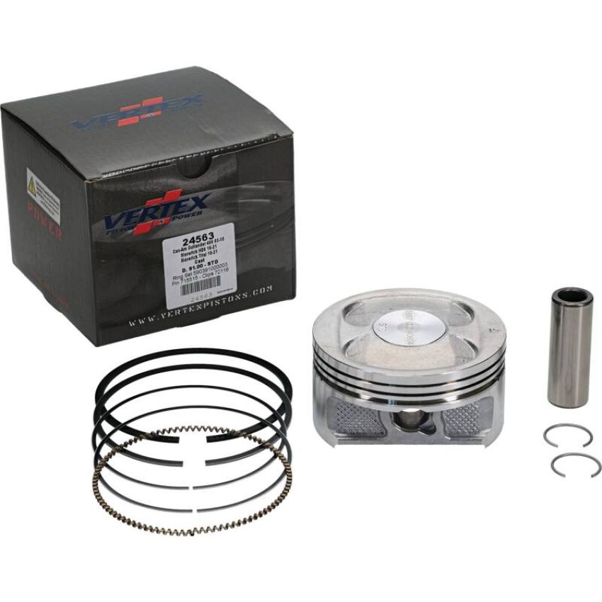 Vertex Pistons 24563 Vertex Piston 2011 Can-Am Commander 800 800cc Cast Replica Piston Kit