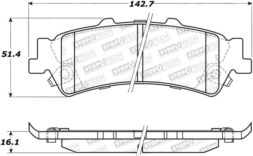 Stoptech 308.07920 Street Brake Pads