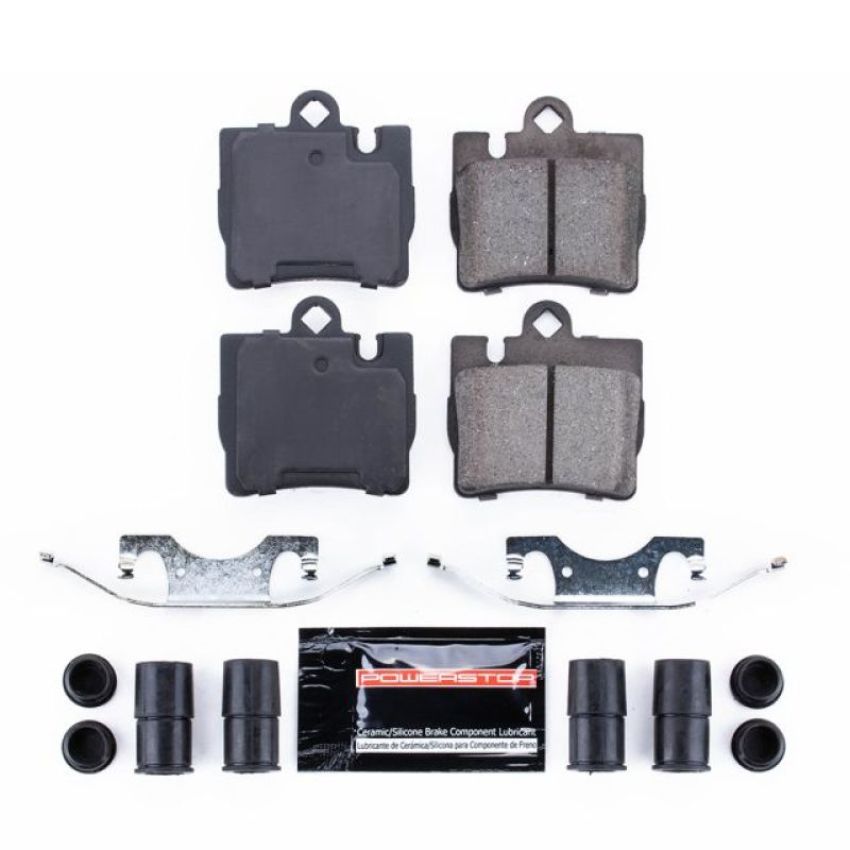 PowerStop Z23-848 PowerStop - Z23 Daily Driver Carbon-Fiber Ceramic Brake Pads with Hardware Kit