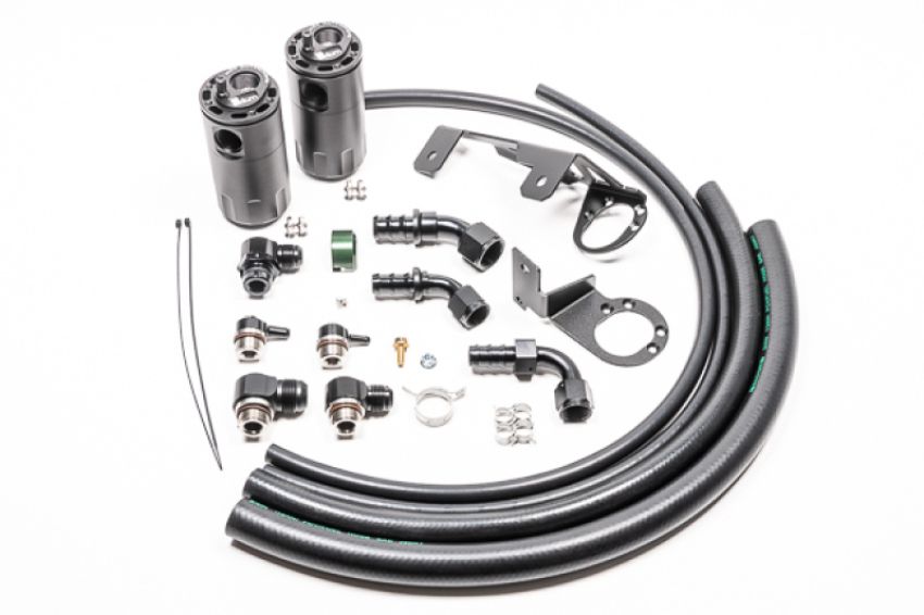 Radium Engineering 20-0751-FL DUAL CATCH CAN KIT, MK5 SUPRA, FLUID LOCK