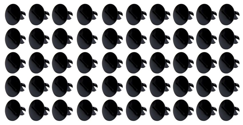 Ti22 PERFORMANCE TIP8110-50 Large Head Dzus Buttons .500 Long 50 Pack Black