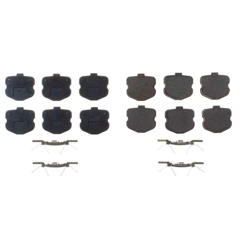 PowerStop 17-1185F PowerStop - Z17 Low-Dust Ceramic Brake Pads with Hardware