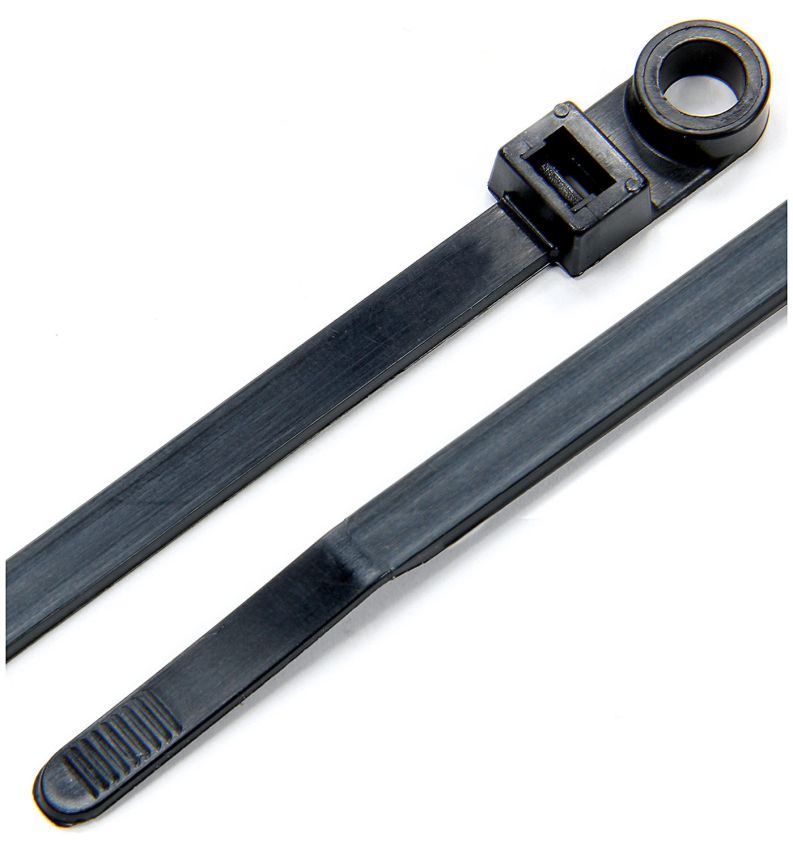 ALLSTAR PERFORMANCE ALL14390 Wire Ties Black 8.00 w/ Mounting Hole 25pk