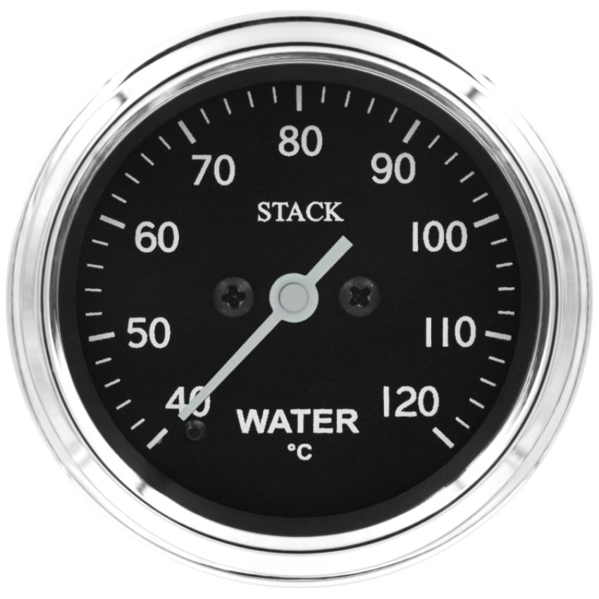 AutoMeter ST3307C Stack 52mm 40-120 Deg C 1/8in NPTF Male Pro Stepper Motor Water Temp Gauge - Classic