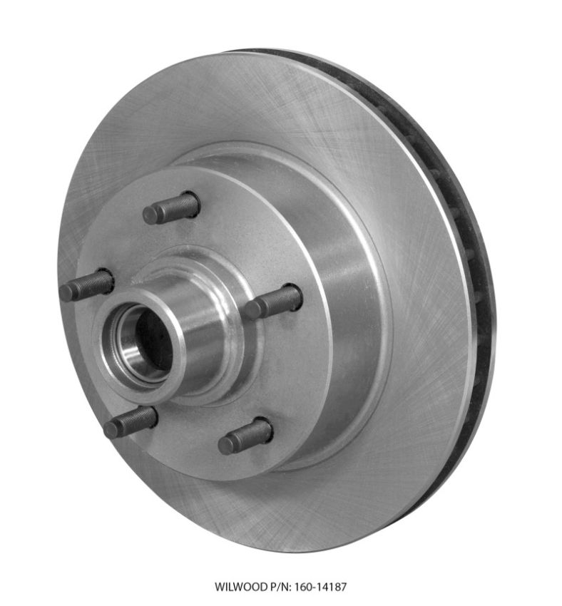 Wilwood 160-14187 Rotor-Vented w/ Hub & Studs 11.72. x 1.19 - 5 on 5.50in Ford F100