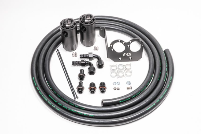 Radium Engineering 20-0329-FL DUAL CATCH CAN KIT, S197 SHELBY GT500, FLUID LOCK