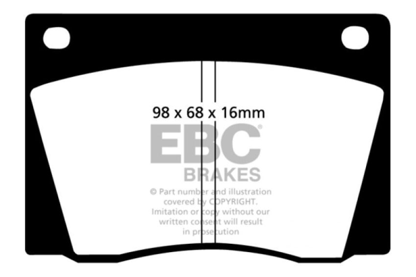 EBC Brakes DP2108 Greenstuff 2000 Series Sport Brake Pads