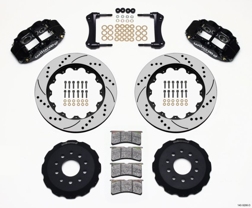 Wilwood 140-9298-D Narrow Superlite 6R Front Hat Kit 14.00in Drilled 88-93 Corvette C4