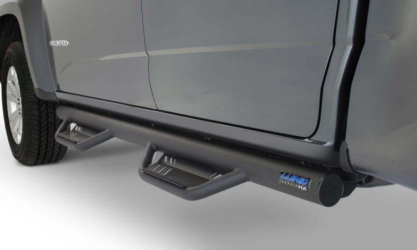 LUND 34641020 2019 Chevrolet Silverado 1500 Crew Cab Terrain HX Step Nerf Bars - Black