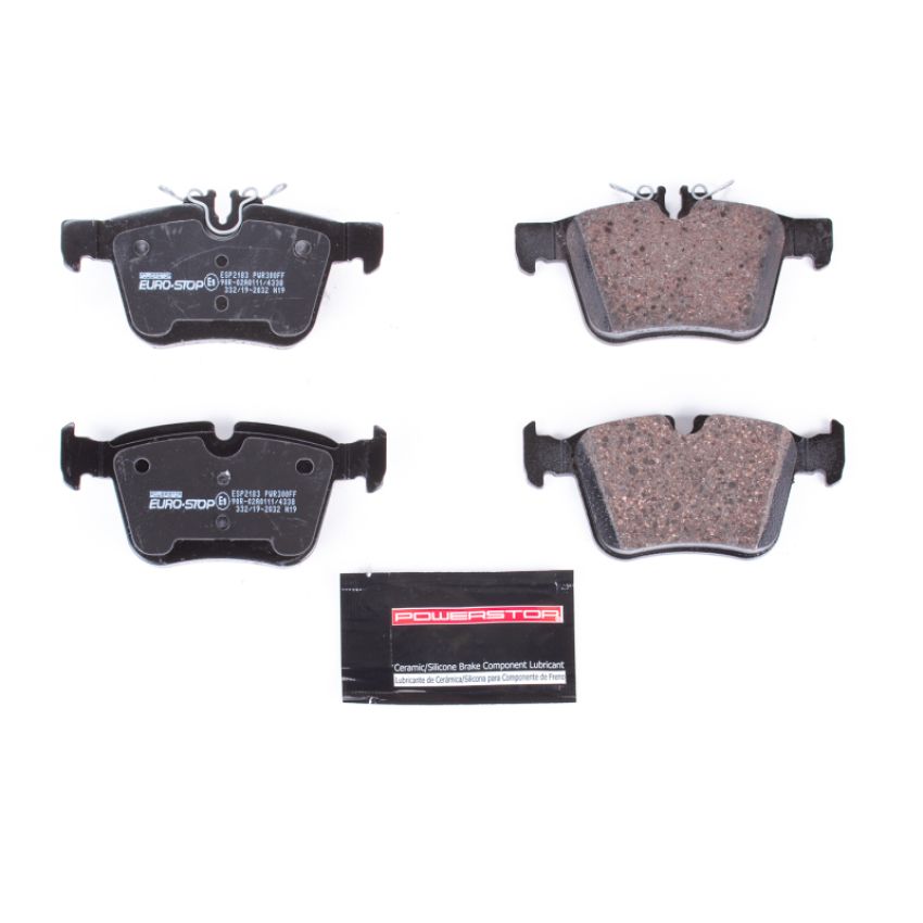 PowerStop ESP2183 EuroStop ECE-R90 Certified Brake Pad Set