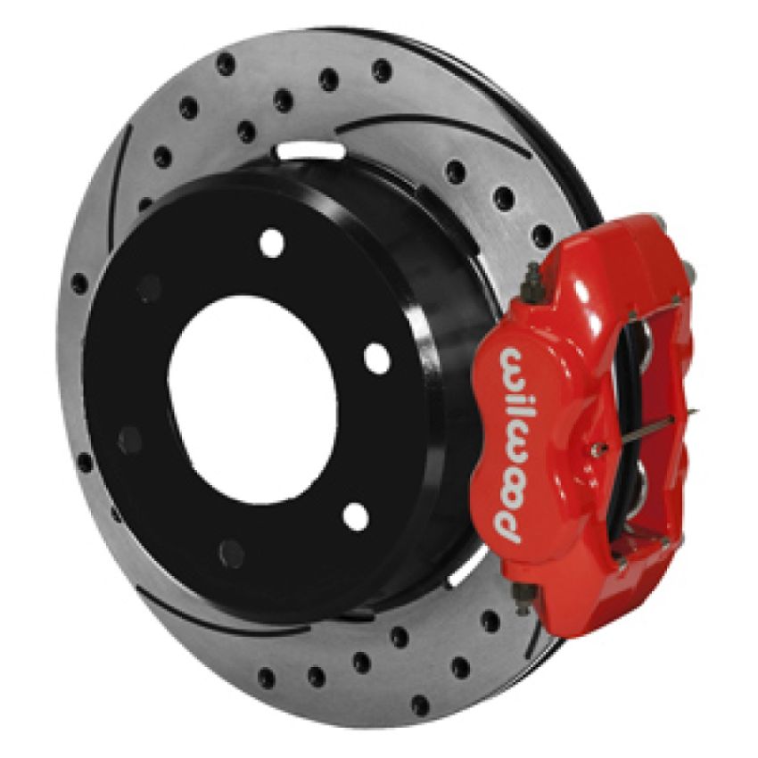Wilwood 140-16712-DR 63-87 C10/C15 Dynalite FDLI Red Calipers 12.19 x .81in D/S Rotors 6-Lug Rear Disc Brake Kit