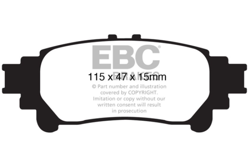 EBC Brakes DP61850 6000 Series Greenstuff Truck/SUV Brakes Disc Pads