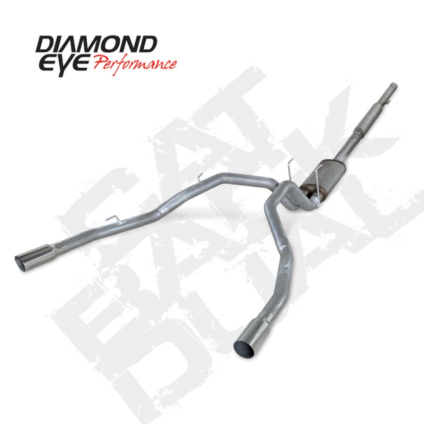 Diamond Eye Performance K3222S Diamond Eye KIT 3in CB DUAL SS: DODGE 1500 2009-12 HEMI