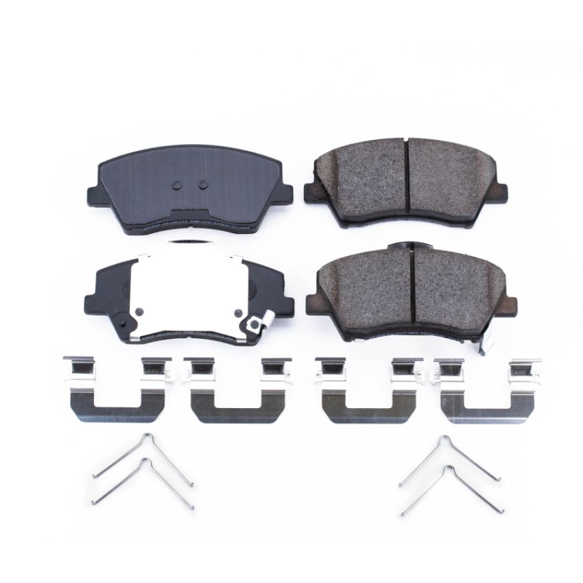 PowerStop 17-1912 PowerStop - Z17 Low-Dust Ceramic Brake Pads with Hardware