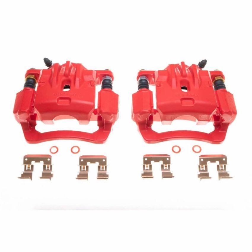 PowerStop S7028 Red Powder Coated Calipers