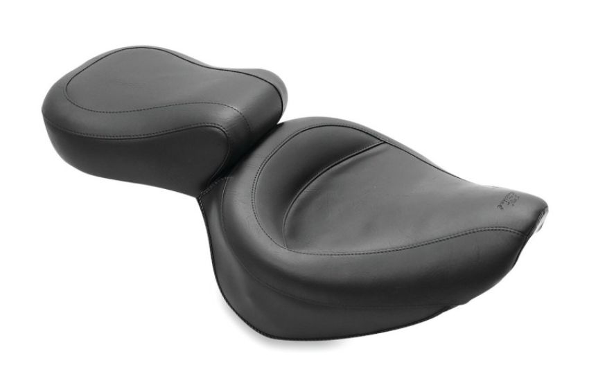 Mustang Motorcycle 75285 Mustang 87-04 Suzuki VS700/750/800 Intruder,S50 05-09 Std Vint Touring 2PC Seat w/Studs - Black