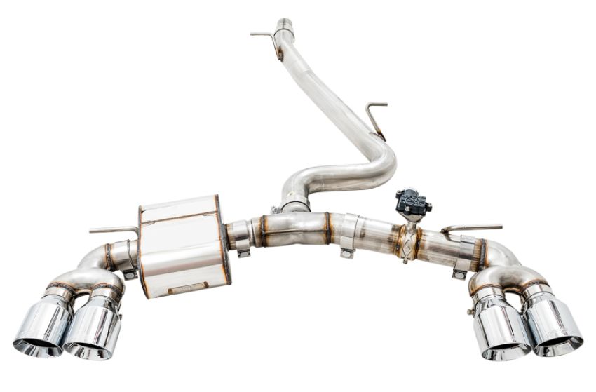 AWE Tuning 3025-42066 Volkswagen Golf R MK7.5 SwitchPath Exhaust w/Chrome Silver Tips 102mm