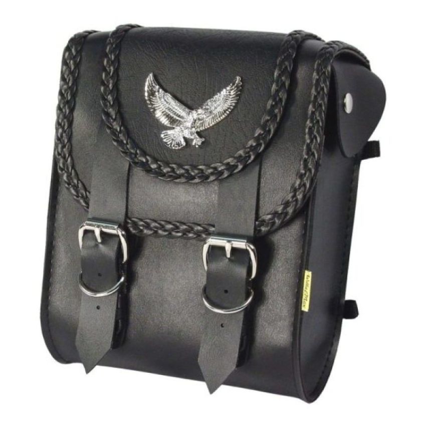 Willie & Max 58411-00 Universal Black Magic Sissy Bar Bag (8 inches L x 10 inches H x 4.5 inches W) - Black