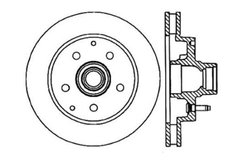 Stoptech 128.66025R Drilled Sport Brake Rotor