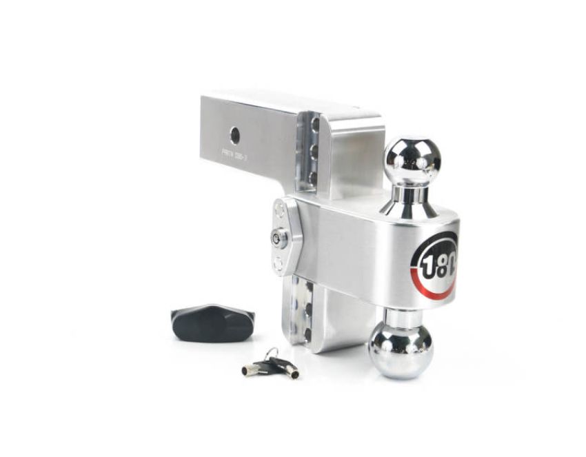 Weigh Safe CTB6-3 180 Hitch 6in Drop Hitch & 3in Shank (10K/21K GTWR) - Aluminum