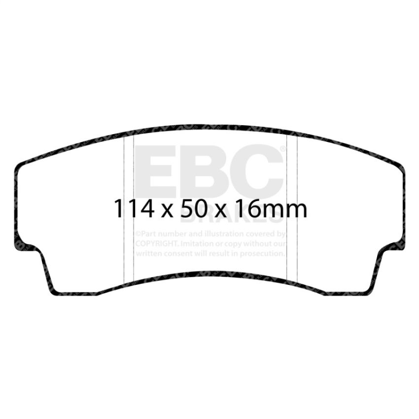 EBC Brakes DP4008R Yellowstuff Street And Track Brake Pads