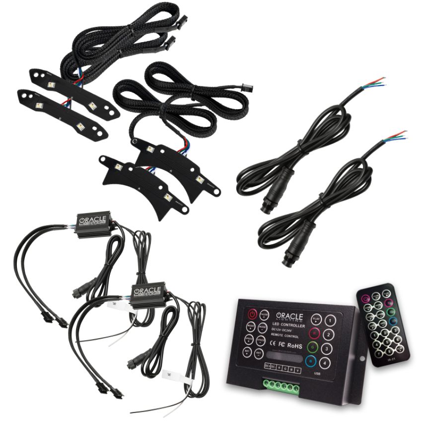 Oracle Lighting 1329-333 2015-2023 Dodge Challenger ColorSHIFT┬о RGB+W Headlight DRL Upgrade Kit