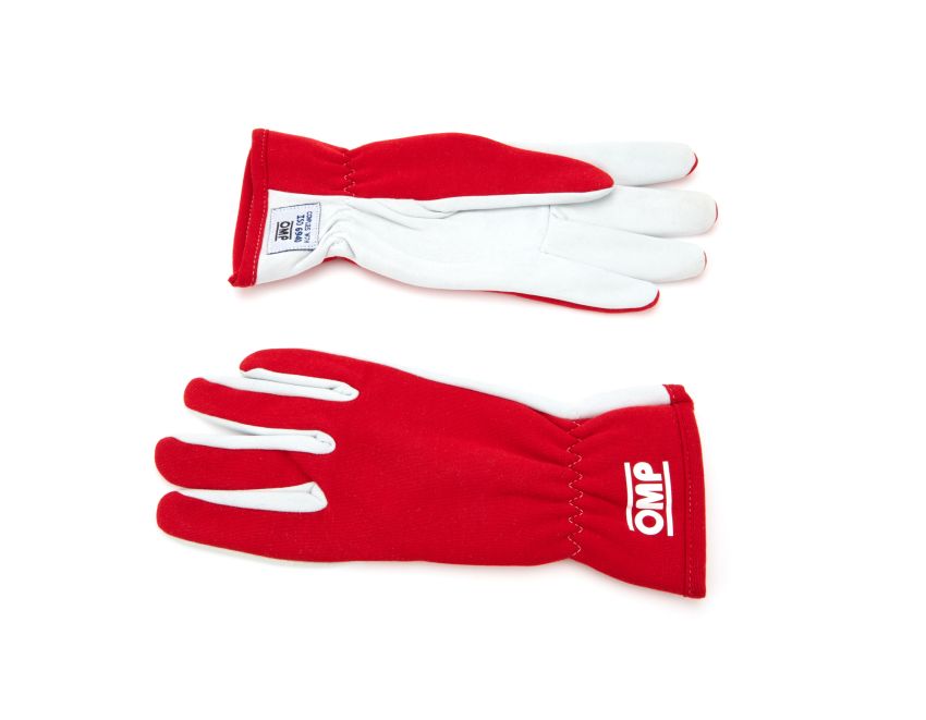 OMP RACING, INC. OMPIB0-0702-A01-061-L Rally Gloves Red Size Large